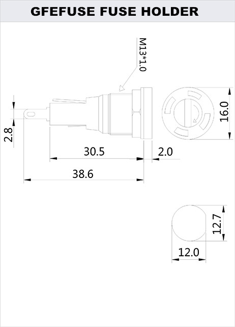 (panel) R3-54B fuse holder(图1)